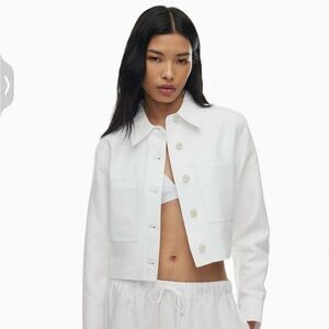 NWOT Wilfred Cropped Linen Jacket